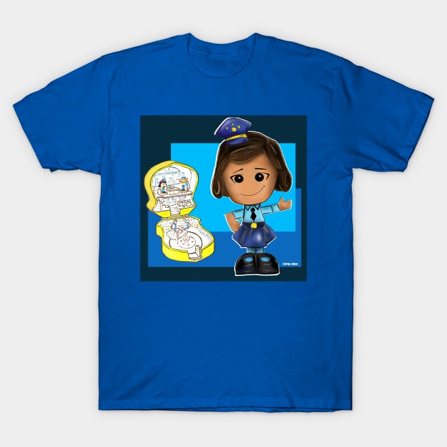 Officer Giggle McDimples T-Shirt by jorge_lebeau